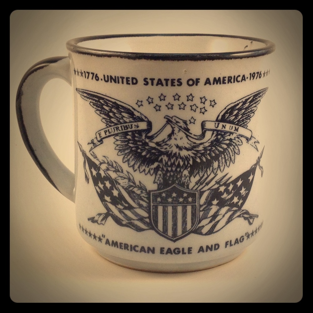 Vintage Bicentennial 70s Collectible Mug USA